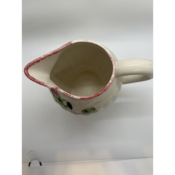 Southern Potteries Blue Ridge Erwin Rose Pitcher, Virginia Style 6 Inch Jug - Picture 7 of 16
